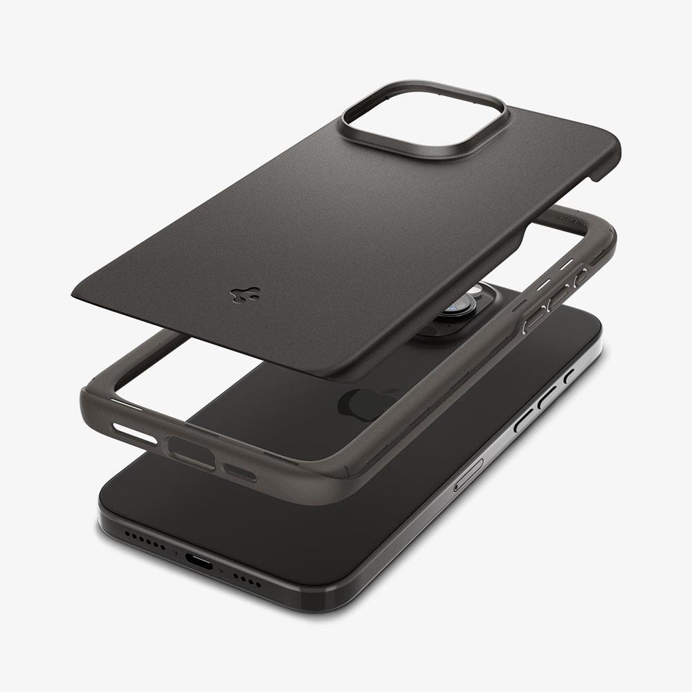 Spigen Thin Fit Iphone 15 Pro Case Gunmetal | KPOB-85694