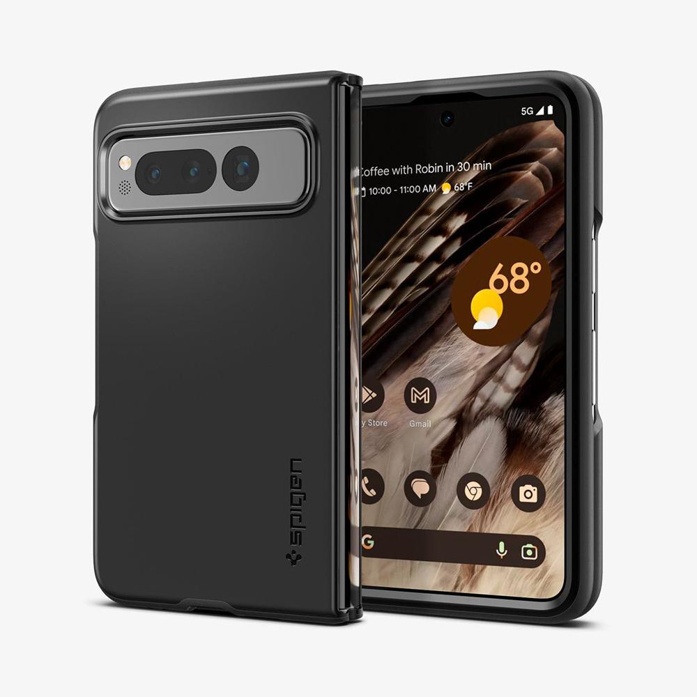 Spigen Thin Fit Pixel Fold Case Black | RUMH-91687