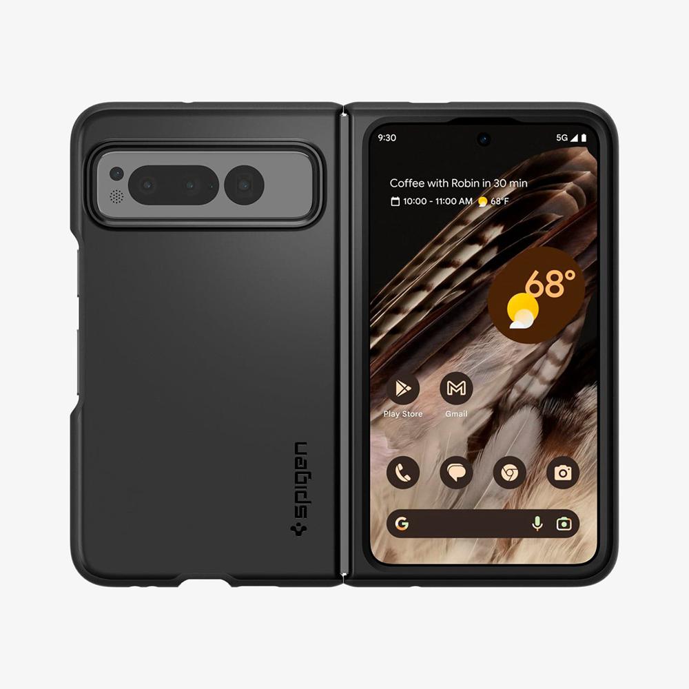 Spigen Thin Fit Pixel Fold Case Black | RUMH-91687