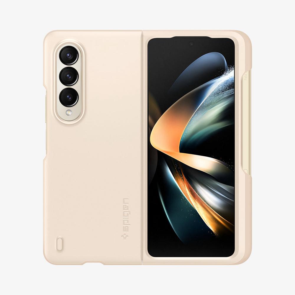 Spigen Thin Fit Pro Galaxy Z Fold 4 Case Pearled Ivory | VRZM-01758