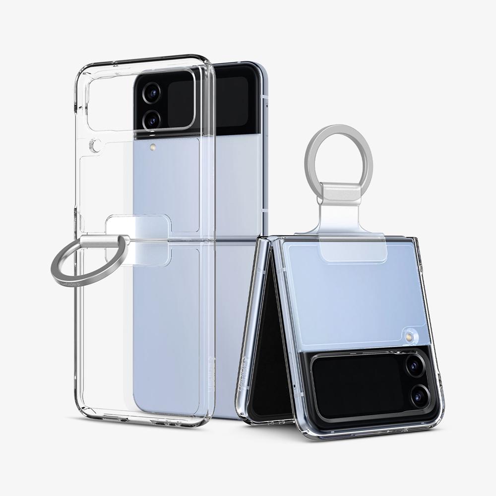 Spigen Thin Fit Ring My Sketch Galaxy Z Flip 4 Case Crystal Clear | IWQT-05237