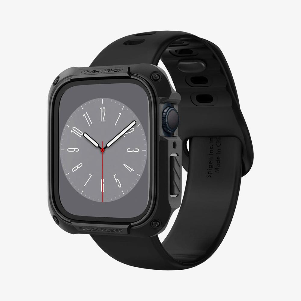 Spigen Tough Armor Apple Watch (45Mm) Case Black | PSTE-07536