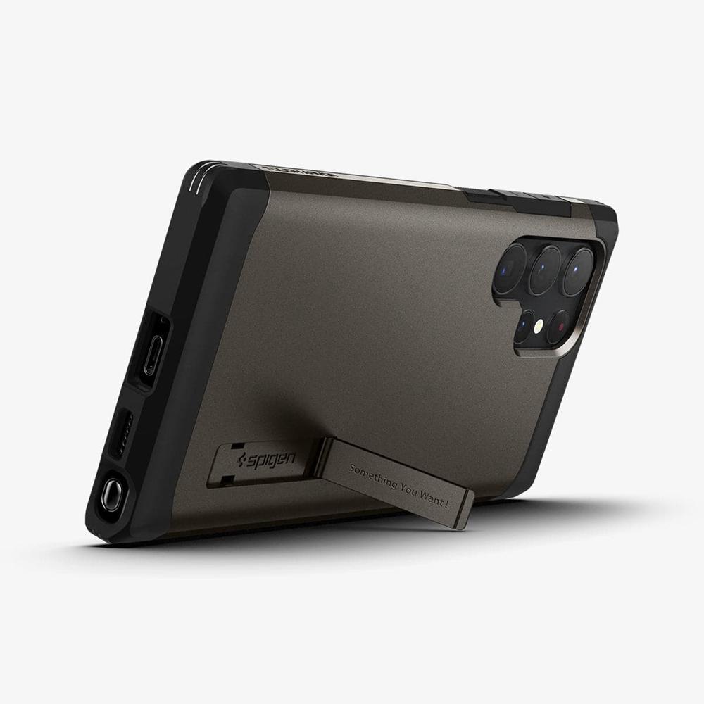 Spigen Tough Armor Galaxy S22 Ultra Case Gunmetal | TKGV-06528