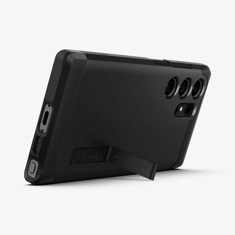 Spigen Tough Armor Galaxy S23 Ultra Case Black | YWTQ-43958