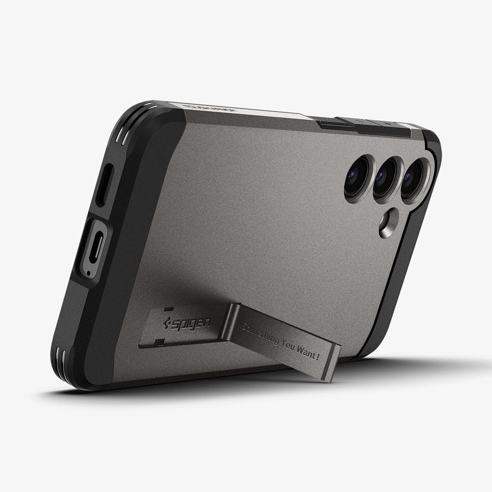 Spigen Tough Armor Galaxy S24 Case Gunmetal | RNGO-96014