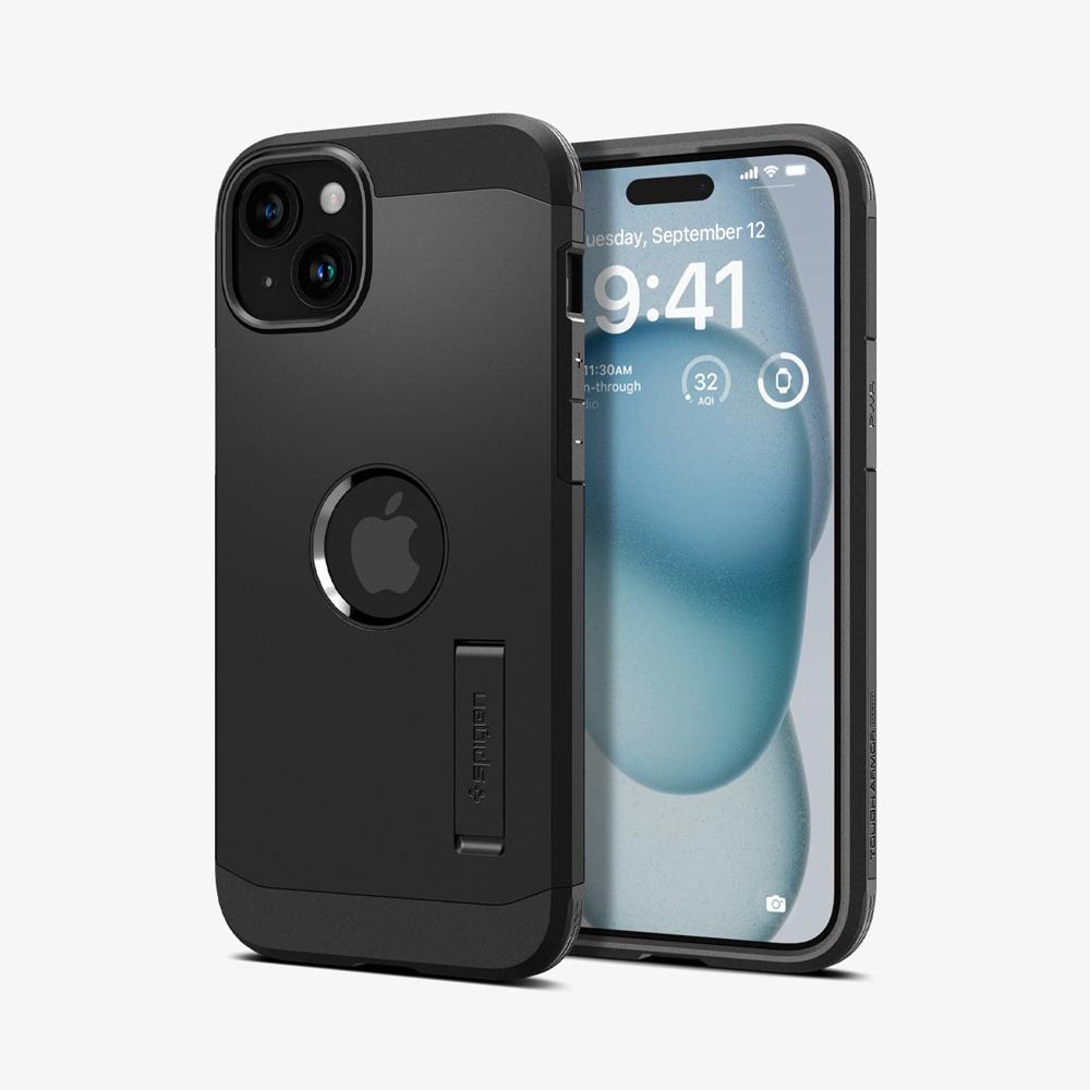 Spigen Tough Armor (MagFit) Iphone 15 Case Black | SKQA-72956