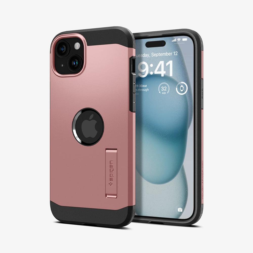 Spigen Tough Armor (MagFit) Iphone 15 Case Rose Gold | RFHU-63542