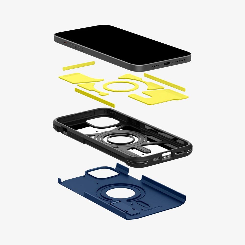 Spigen Tough Armor (MagFit) Iphone 15 Case Navy Blue | UTAH-06254