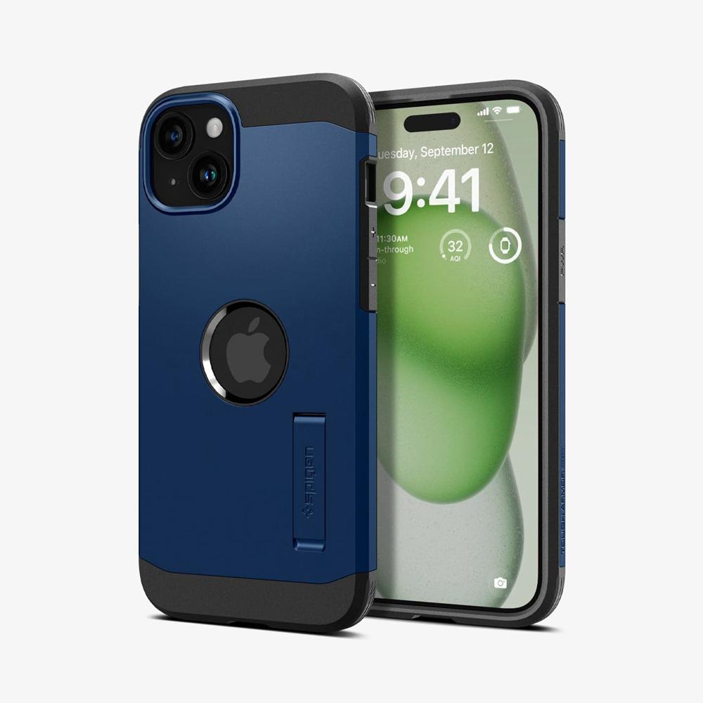 Spigen Tough Armor (MagFit) Iphone 15 Plus Case Navy Blue | WZRL-53947