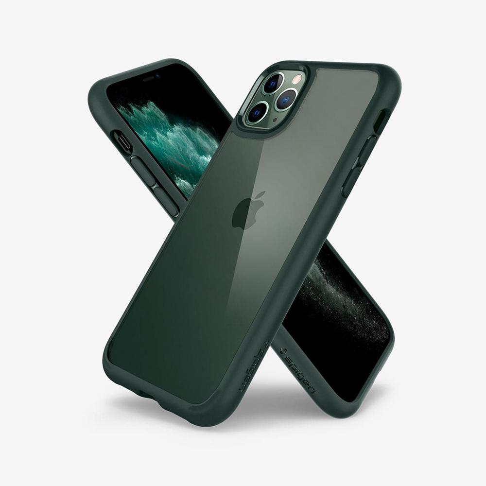 Spigen Ultra Hybrid Iphone 11 Pro Max Case Midnight Green | VXQI-90384