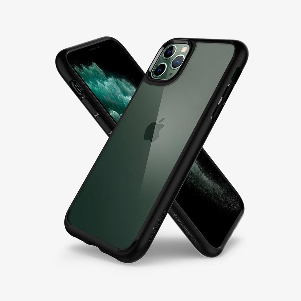 Spigen Ultra Hybrid Iphone 11 Pro Max Case Matte Black | KEDT-38615