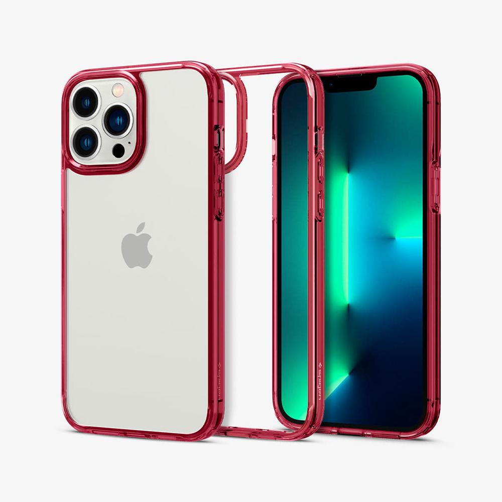 Spigen Ultra Hybrid Iphone 13 Pro Max Case Red Crystal | JQTC-56721