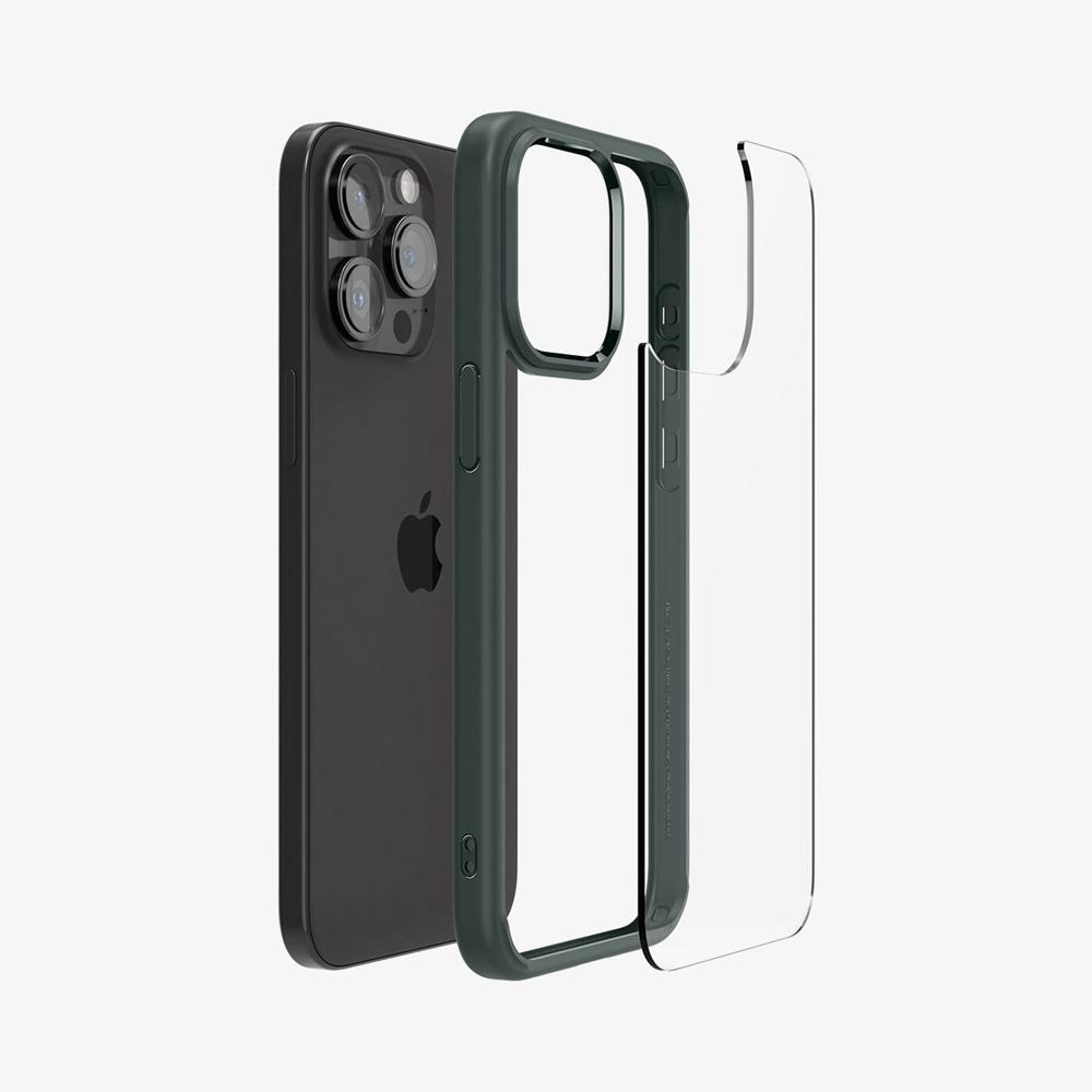 Spigen Ultra Hybrid Iphone 15 Pro Max Case Abyss Green | YFGK-95086