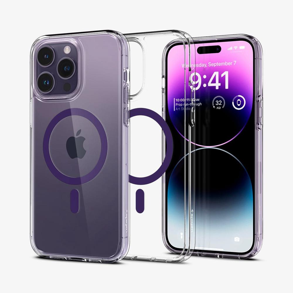 Spigen Ultra Hybrid (MagFit) Iphone 14 Pro Max Case Deep Purple | MZEO-16839