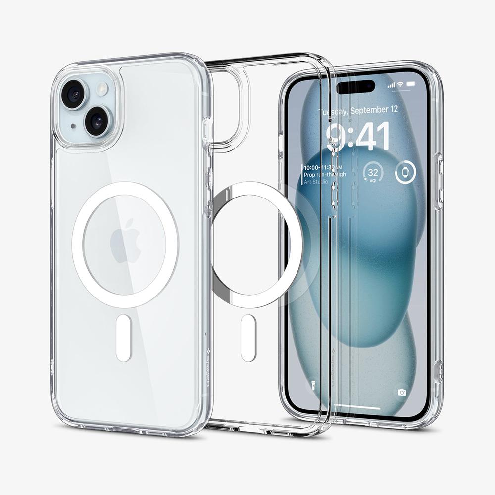 Spigen Ultra Hybrid (MagFit) Iphone 15 Case White | YUNF-96483