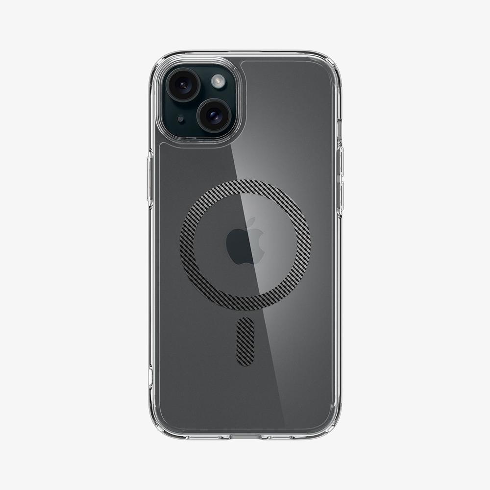 Spigen Ultra Hybrid (MagFit) Iphone 15 Case Carbon Fiber White | KGHP-80193