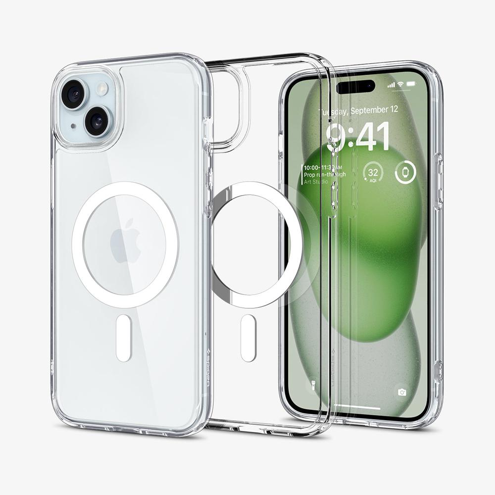 Spigen Ultra Hybrid (MagFit) Iphone 15 Plus Case White | XLOJ-42368