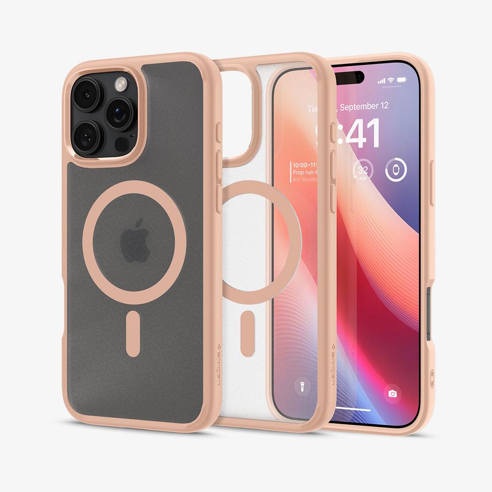 Spigen Ultra Hybrid (MagFit) Iphone 16 Pro Max Case Frost Rose Titanium | FBVG-24390