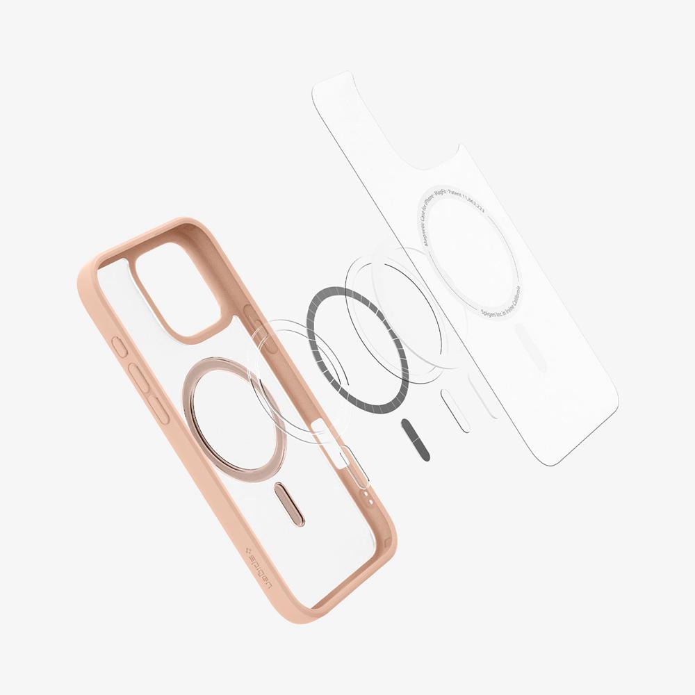 Spigen Ultra Hybrid (MagFit) Iphone 16 Pro Case Frost Rose Titanium | JUSK-02186