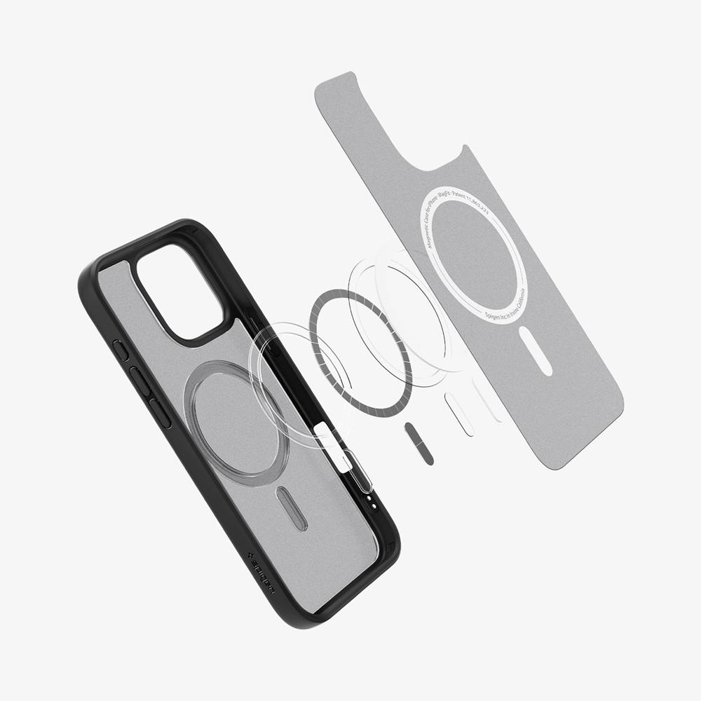 Spigen Ultra Hybrid (MagFit) Iphone 16 Pro Case Frost Black | IJAX-53894