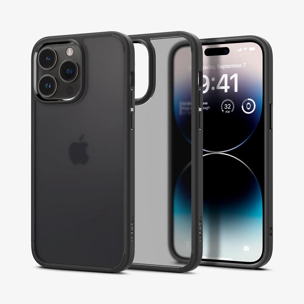 Spigen Ultra Hybrid Matte Iphone 14 Pro Max Case Frost Black | CDYJ-87296