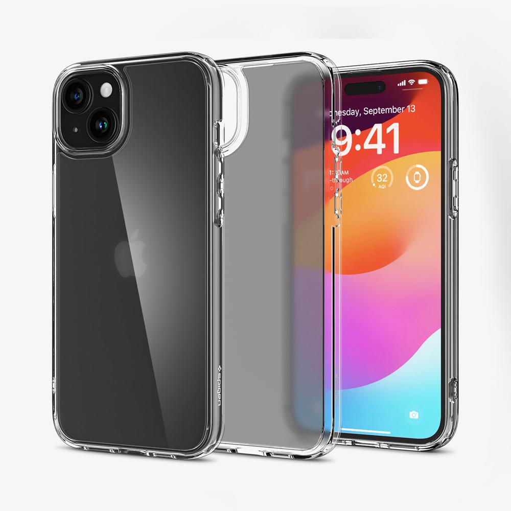 Spigen Ultra Hybrid Matte Iphone 15 Case Frost Clear Grey | KDVC-97435