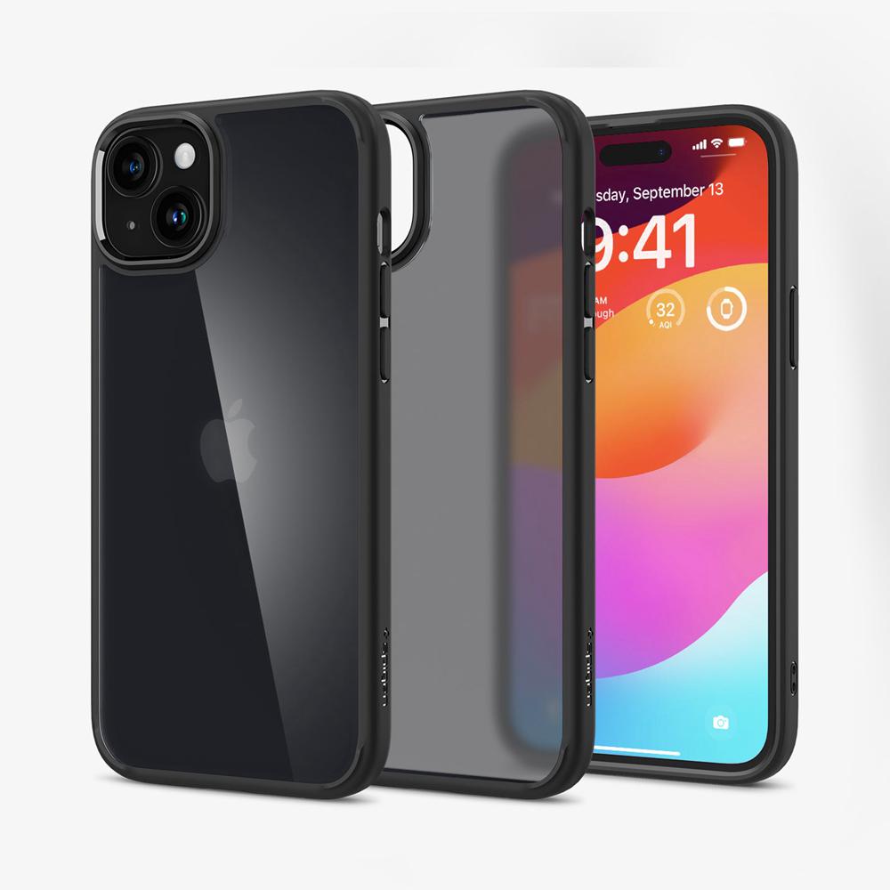 Spigen Ultra Hybrid Matte Iphone 15 Case Frost Black | UFBI-58937