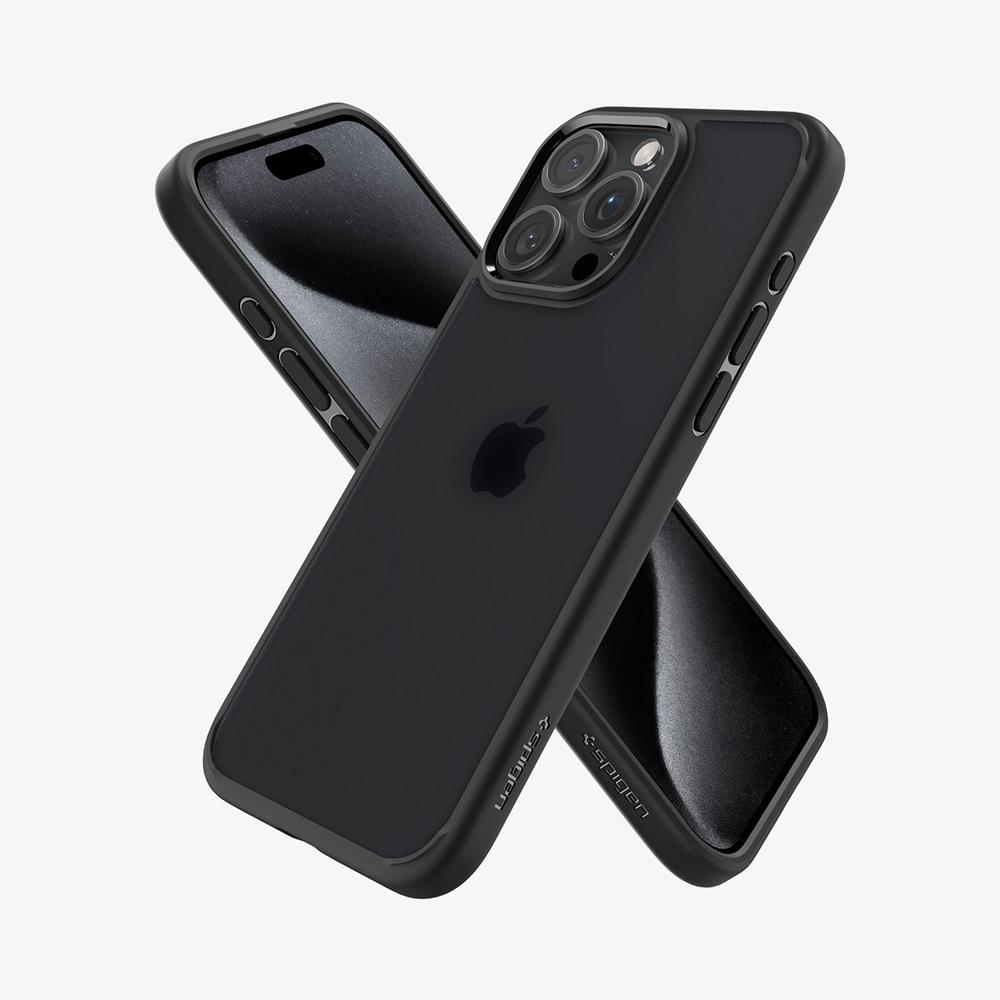 Spigen Ultra Hybrid Matte Iphone 15 Pro Max Case Frost Black | PCKB-14372