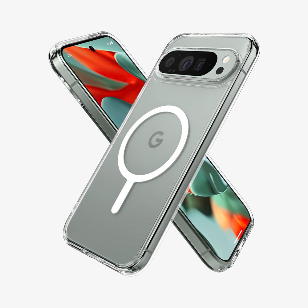 Spigen Ultra Hybrid Metal Ring (MagFit) Pixel 9 Pro Xl Case White | GHWI-60192