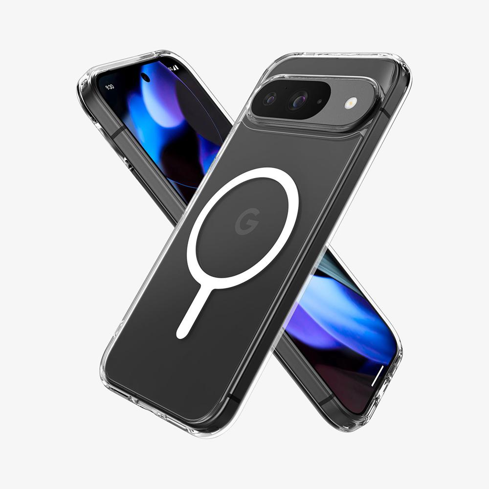 Spigen Ultra Hybrid Metal Ring (MagFit) Pixel 9 Pro Case White | EWJZ-71285