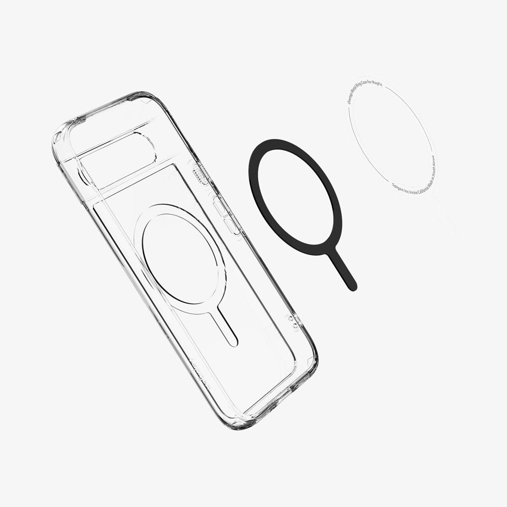 Spigen Ultra Hybrid Metal Ring (MagFit) Pixel 8A Case White | UYHS-71498