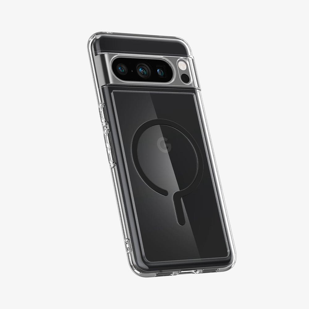 Spigen Ultra Hybrid Metal Ring (MagFit) Pixel 8 Pro Case Black | YDWU-06741