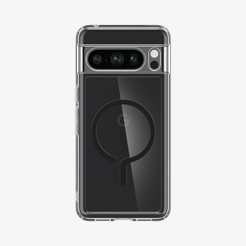 Spigen Ultra Hybrid Metal Ring (MagFit) Pixel 8 Pro Case Black | YDWU-06741