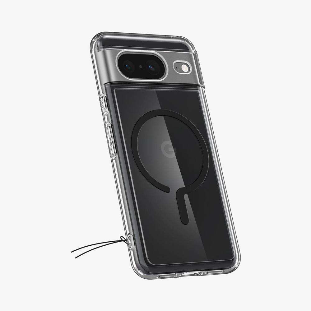 Spigen Ultra Hybrid Metal Ring (MagFit) Pixel 8 Case Black | ZDYL-63912