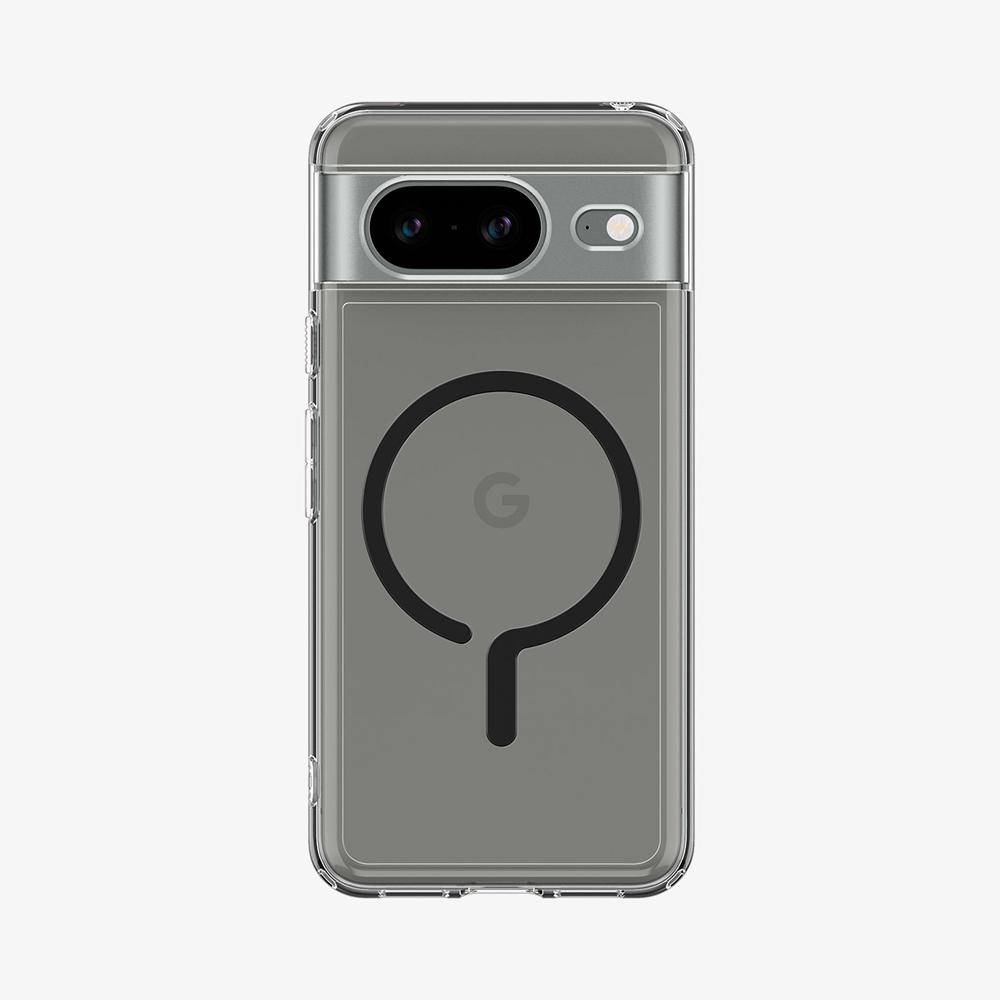 Spigen Ultra Hybrid Metal Ring (MagFit) Pixel 8 Case Black | ZDYL-63912