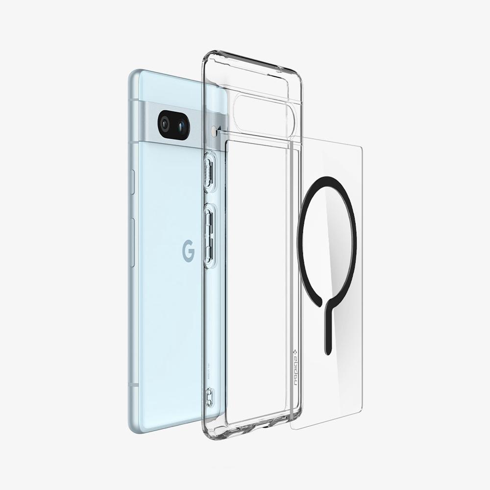 Spigen Ultra Hybrid Metal Ring (MagFit) Pixel 7A Case Black | DRXM-78920