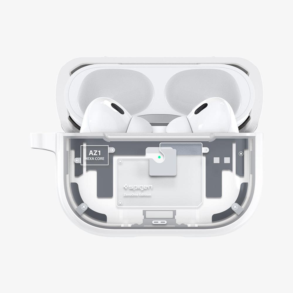 Spigen Ultra Hybrid Zero One (MagFit) Airpods Pro 2 Case Zero One White | HWTU-07831