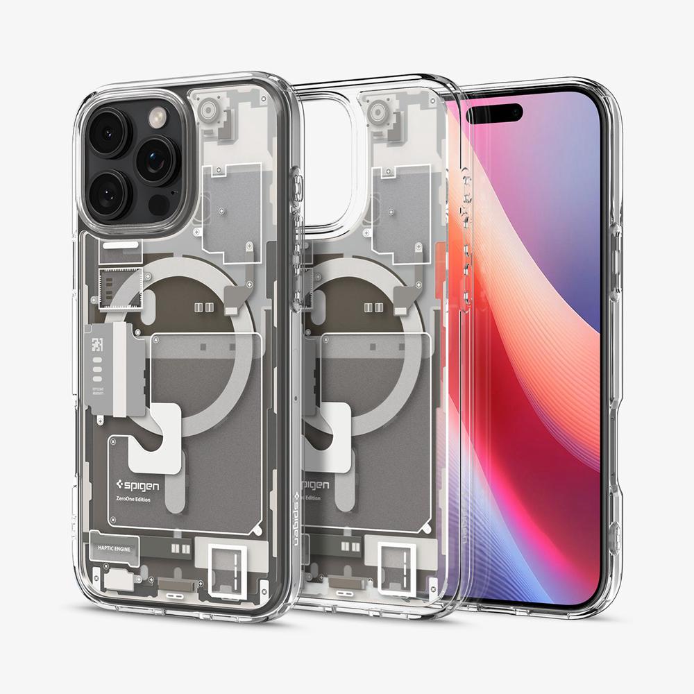 Spigen Ultra Hybrid Zero One (MagFit) Iphone 16 Pro Case Zero One Natural Titanium | JGAS-21596