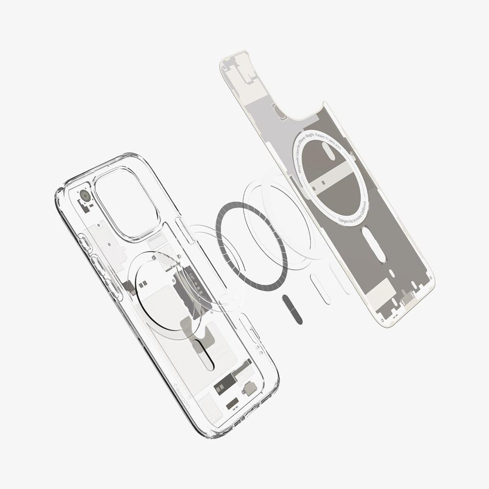 Spigen Ultra Hybrid Zero One (MagFit) Iphone 16 Pro Case Zero One Natural Titanium | JGAS-21596