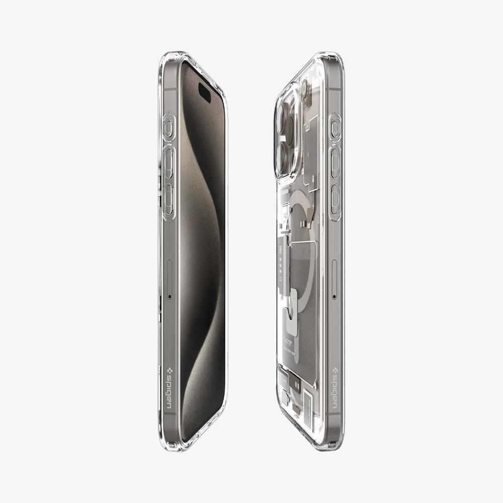 Spigen Ultra Hybrid Zero One (MagFit) Iphone 15 Pro Max Case Zero One Natural Titanium | PHBT-02138