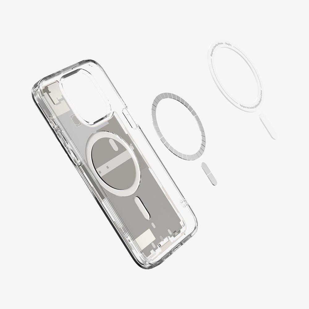 Spigen Ultra Hybrid Zero One (MagFit) Iphone 15 Pro Max Case Zero One Natural Titanium | PHBT-02138