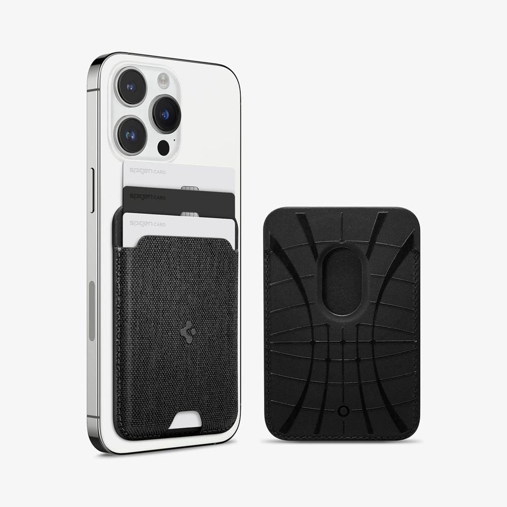 Spigen Urban Fit | 3 Cards (MagFit) Magsafe Card Holder Black | KMUR-15426