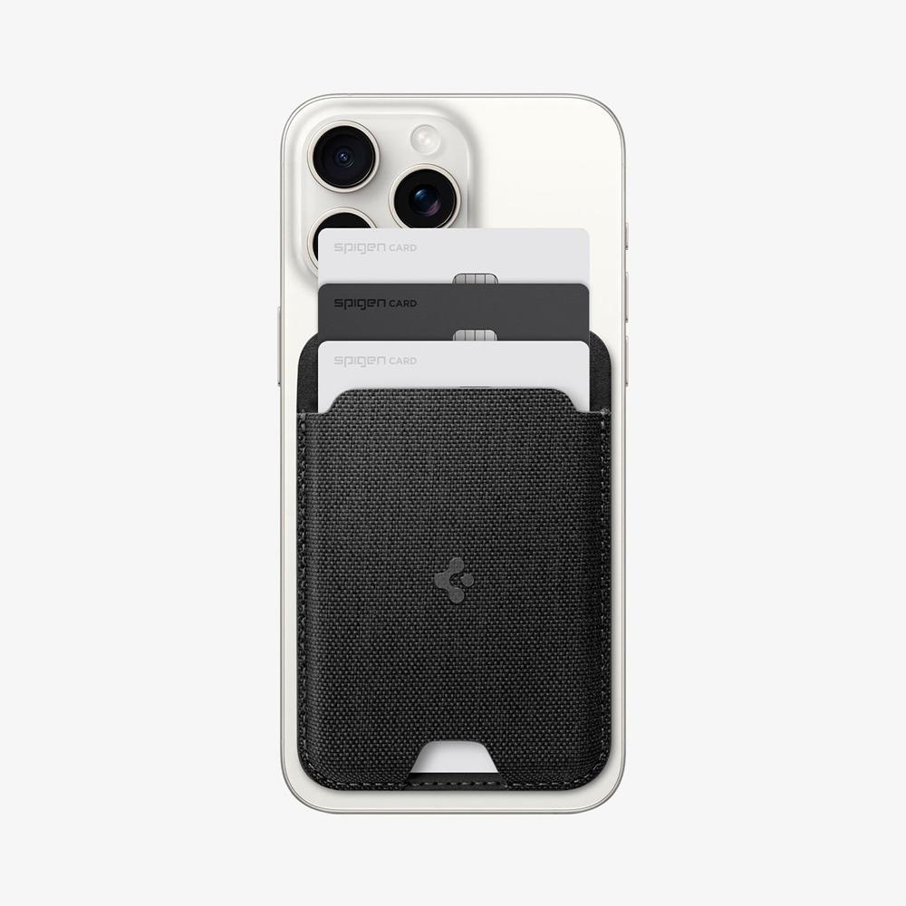 Spigen Urban Fit | 3 Cards (MagFit) Magsafe Card Holder Black | KMUR-15426