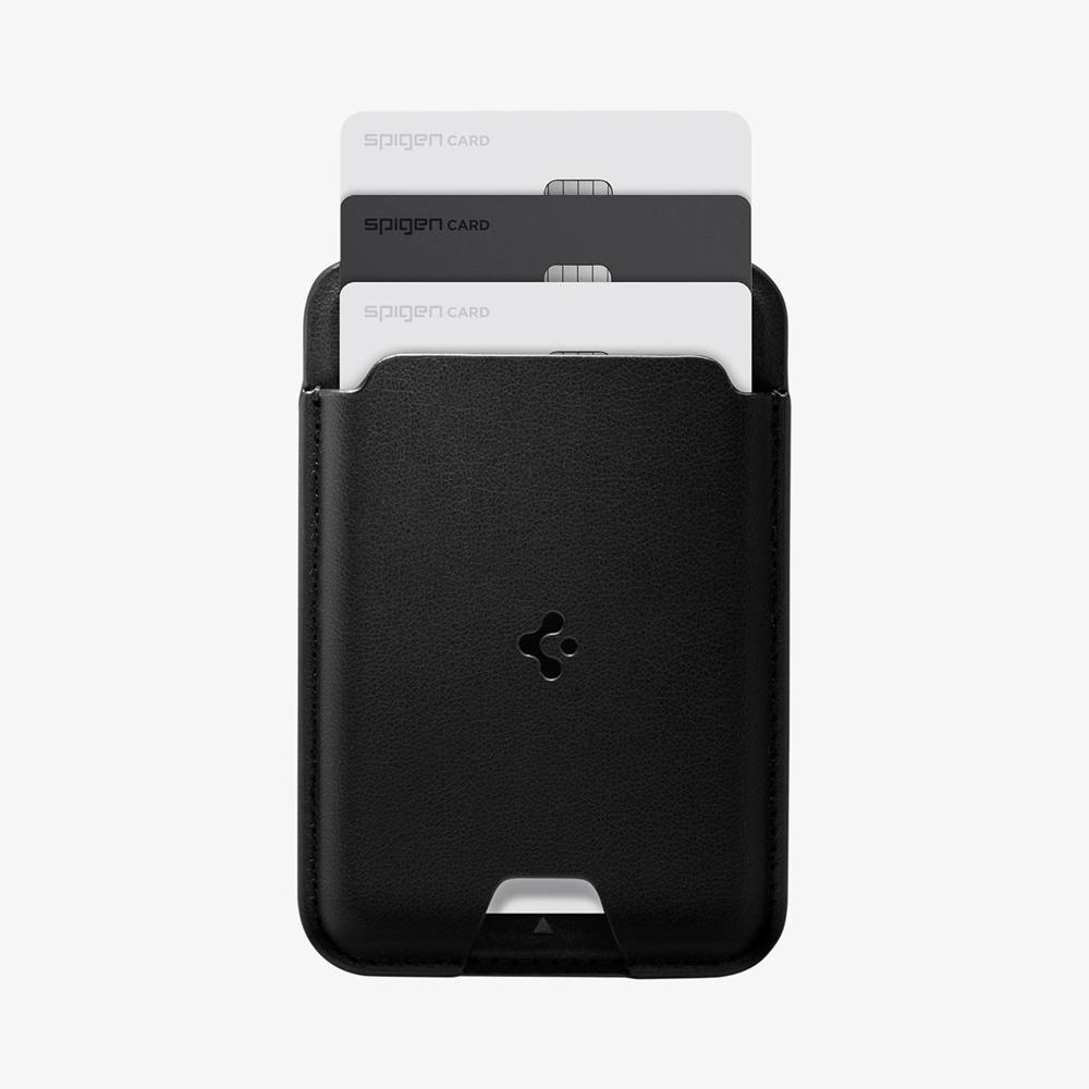 Spigen Valentinus | 3 Cards (MagFit) Magsafe Card Holder Black | ROMC-71259